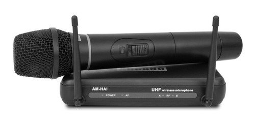 Microfone Sem Fio Uhf Arcano Am-ha1 Mic De Mão Completo