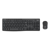 Kit Teclado Y Mouse Logitech Inalambrico Mk370 Negro