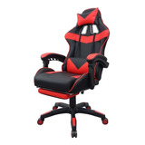 Silla De Escritorio Desillas Pro Gamer Extreme Ergonómica  Negra Y Roja