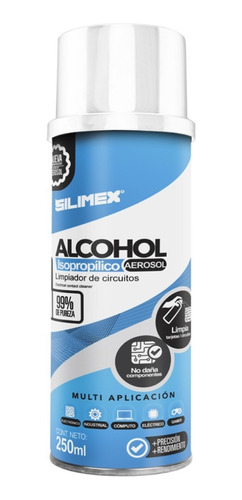 Alcohol Isopropílico En Aerosol De 250 Ml Silimex 99% Pureza
