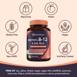 Doctors Recipes Vitamina B12, Metilcobalamina 5000 Mcg 90 Co