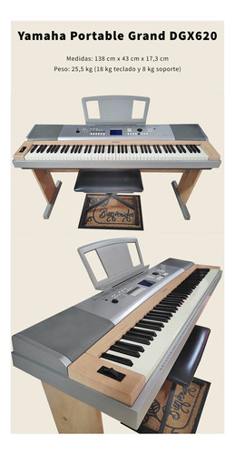 Piano Digital Yamaha Portable Grand Dgx 620