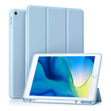 Funda iPad 10.2 Akkerds 2021 9th/8va/7a Gen Suave/azul Claro