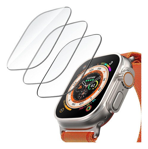 Mica Protector Cristal Templado Para Apple Watch Ultra 49mm