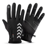 Guantes Cuero Térmicos Impermeables Touch Para Deportes