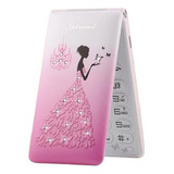 Moda Flip Phone 2g Red Mujer Mayor Dibujos Animados