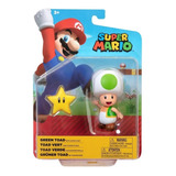 Muñecos Super Mario Bross Fgs Toad Verde 10cm 40457 Srj