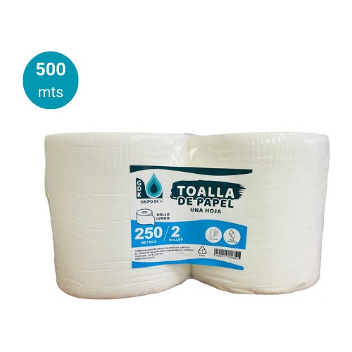 Toalla De Papel Nova Industrial 250 Mts  X 2