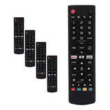 Kit 5 Controle Remoto Compatível LG Smart Tv Akb75675304