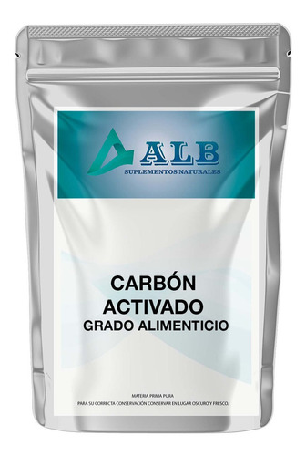 Carbón Activado Vegetal Grado Alimenticio 1 Kilo Alb Sabor Característico