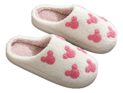 [ Invierno Navidad Antideslizante Felpa Zapatillas De *