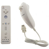 Control Y Nunchuk Joystick Remoto Genérico Para Wii Wii U Color Blanco