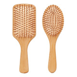 2pk Cepillo Madera Anti Frizz Cabello Desenreda Pelo Peineta