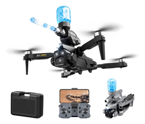 Drone Con Disparador De Bombas De Agua Tres Cámaras 4k 