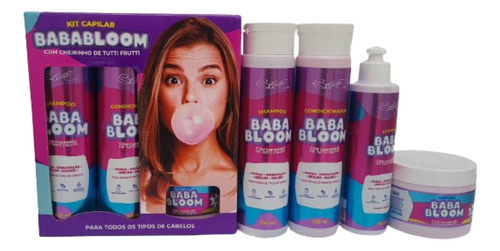 Kit Capilar Bababloom Chiclete Tutti Frutti Bel Kit  4 Itens