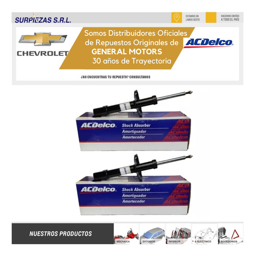 Amortiguadores Agile Chevrolet Delant Kit X 2 Acdelco Foto 2