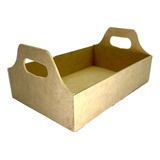 10 Cajas 20x13x5cm De Madera Mdf Con Agarradera #2 Mini