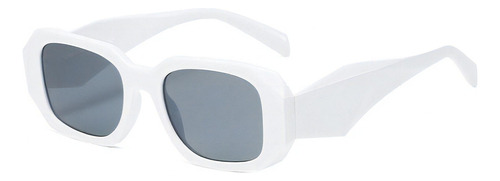 Óculos De Sol Bulier Modas London, Cor Branco Armação De Acetato, Lente De Policarbonato Haste De Acetato