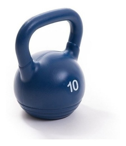 Kettlebell Pesa Rusa Plast. 10kg No Lastima Manos Inox Cuota