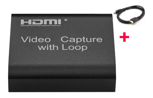 Placa De Captura De Vídeo Hd Hdmi 4k Usb 2.0 1080p+cabo Hdm