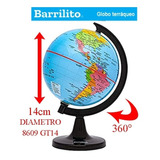 Globo Terraqueo Didactico Barrilito, 14cm