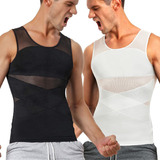 2pcs Camisa De Compresión Hombre Body Moldeador De Cuerpo