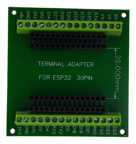 Base Para Esp32 30 Pines Terminal Adapter Borneras Tornillos