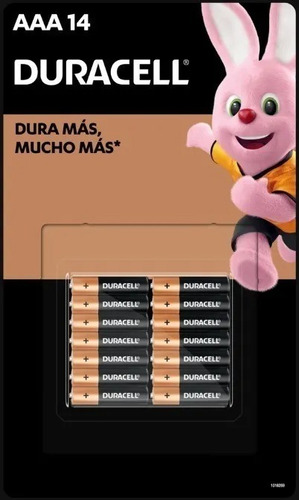 Duracell Aaa Alcalinas Cartel X 14 Unidades 