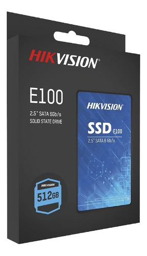 Disco Ssd Hikvision Hs-ssd-e100 512gb E100 176tb Sata Color Blue