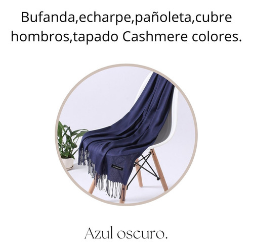 Bufanda Pañuelo Echarpe Cashmere Estiloso Accesorio Colores