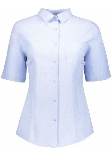 Camisa-blusa Dama Con Silueta Uniformes Manga Corta.