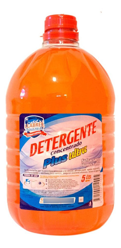 Detergente Concentrado Plus Ultra Llabres 5 L.