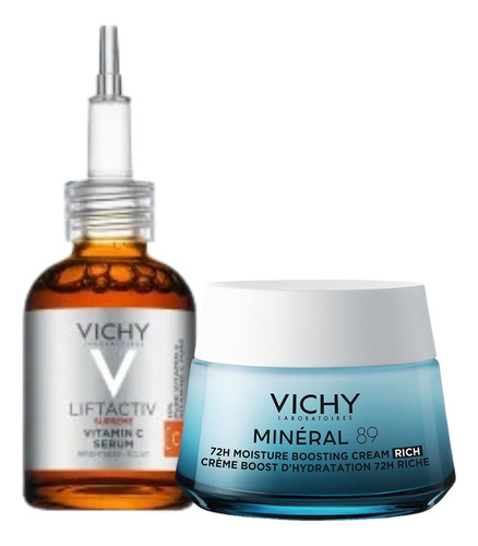 Combo Vichy Mineral 89 Rica + Serum Lifactiv Supreme 