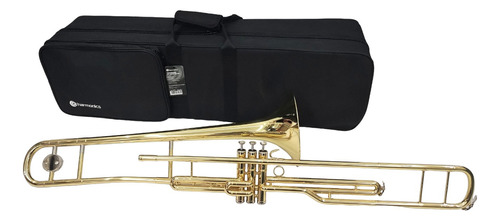 Trombone De Pisto Harmonics Sib Hsl-900l Laqueado- Novo 3350