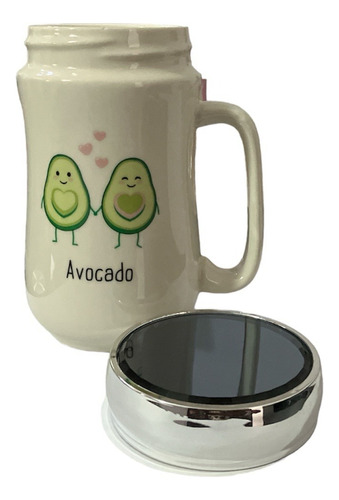 Mug Taza Café / Vaso (porcelana Con Tapa) (250ml)