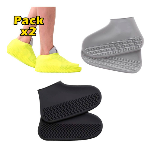 Pack X2 2 Fundas Calzado Impermeables Cubre Calzado Aislante