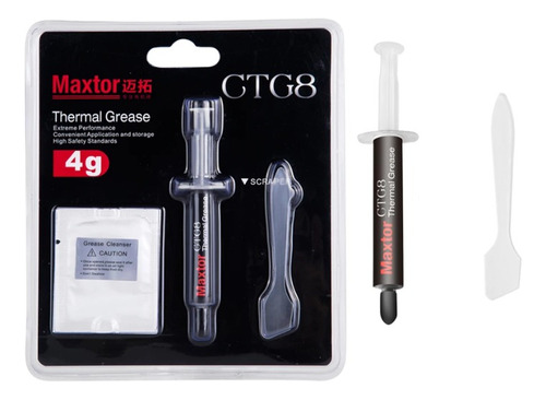 Pasta Térmica Disipador De Calor Maxtor Ctg8 + Cleanser (x2)