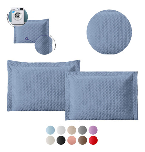 Kit Com 2 Porta Travesseiro Matelado Envio Imediato Promoção