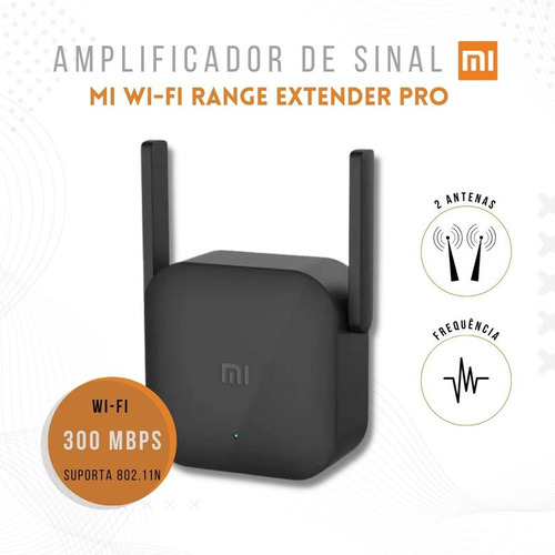 Amplificador Wireless 2.4ghz 300mbps 2 Antenas R03 Mi Xiaomi