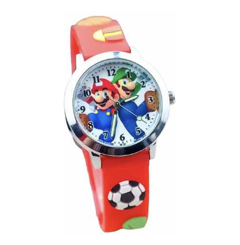 Reloj De Niño Súper Mario Bros Y Luigi Nuevo