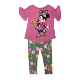 Roupa Infantil Menina Camiseta +calça Minnie Disney Promoção