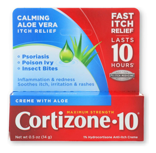 Cortizone 10 Crema 0.5 Oz, Negro