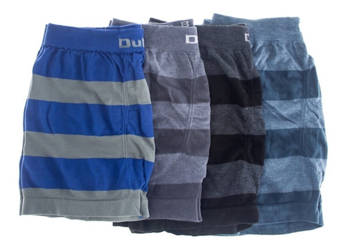 Pack De 6 Boxers Dufour Original De Hombre Rayados S/costura