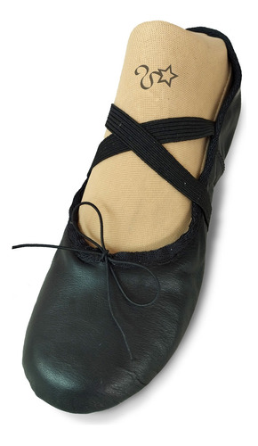 Zapatilla Ballet Media Punta Negro