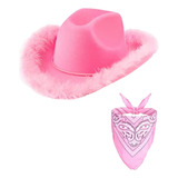 Conjunto De Sombrero De Vaquero De Plumas Occidentales Color