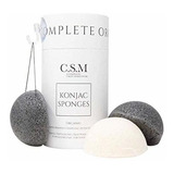 Csm Orgánicos Konjac Esponjas 3-pack Para Exfoliante Suave -