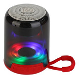  Mini Parlante Bluetooth Fm Tf Aux Recargable Led Rgb