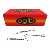 Clips Ogib Rubios O Negros Caja X 200 Gr Con Punta Protegida