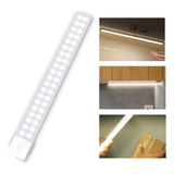 Luz Lámpara Led Noche Sensor Movimiento Recargable Usb 40 Cm Color Blanco