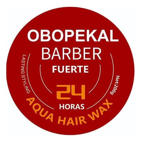 Obopekal Cera Capilar Gel Pomada Barbería Nueva Imagen(roja)